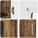 vidaXL Széf polcokkal tárolóval Öreg fa 55,5 x 29 x 103 cm Faanyag