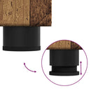 vidaXL Széf polcokkal tárolóval Öreg fa 55,5 x 29 x 103 cm Faanyag