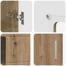 vidaXL Széf polcokkal ajtóval Artisan tölgy 55,5 x 29 x 103 cm Faanyag