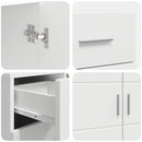 vidaXL Fából Készült Szekrény Fehér 88,5 x 30,5 x 73 cm Faanyag