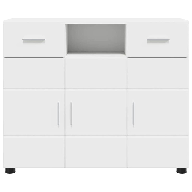 vidaXL Széf fiókkal tárolóval Fehér 88.5 x 30.5 x 73 cm Faanyag