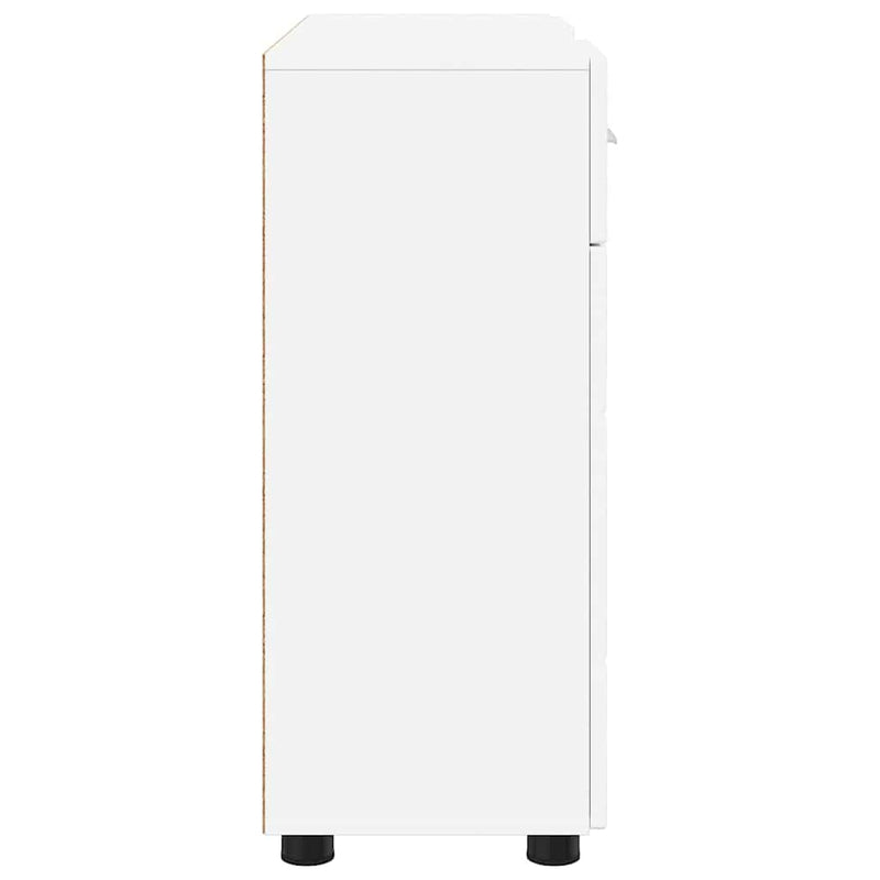 vidaXL Széf fiókkal tárolóval Fehér 88.5 x 30.5 x 73 cm Faanyag