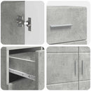 vidaXL Fából Készült Szekrény Beton Szürke 88,5 x 30,5 x 73 cm Faanyag