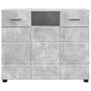 vidaXL Fából Készült Szekrény Beton Szürke 88,5 x 30,5 x 73 cm Faanyag