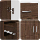 vidaXL Fából Készült Szekrény Barna Tölgy 88,5 x 30,5 x 73 cm Faanyag