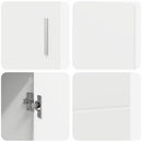 vidaXL Széf FLORIN 88,5 x 30,5 x 55,5 cm Fehér Szerelt Fa