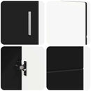 vidaXL Széf FLORIN 88,5 x 30,5 x 55,5 cm Fekete Szerelt Fa
