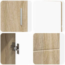 vidaXL Széf FLORIN 88,5 x 30,5 x 55,5 cm Sonoma tölgy Szerelt Fa
