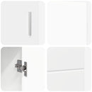 vidaXL Széf FLORIN 88,5 x 30,5 x 55,5 cm Magas Fényű Fehér Szerelt Fa