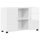 vidaXL Széf FLORIN 88,5 x 30,5 x 55,5 cm Magas Fényű Fehér Szerelt Fa