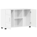 vidaXL Széf FLORIN 88,5 x 30,5 x 55,5 cm Magas Fényű Fehér Szerelt Fa
