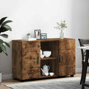 vidaXL Széf FLORIN 88,5 x 30,5 x 55,5 cm Füstös Tölgy Szerelt Fa