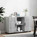 vidaXL Széf FLORIN 88,5 x 30,5 x 55,5 cm Szürke Sonoma Szerelt Fa