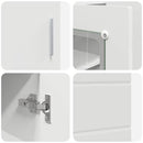 vidaXL Széf polcokkal tárolóval Fehér 55,5 x 29 x 100 cm Faanyag