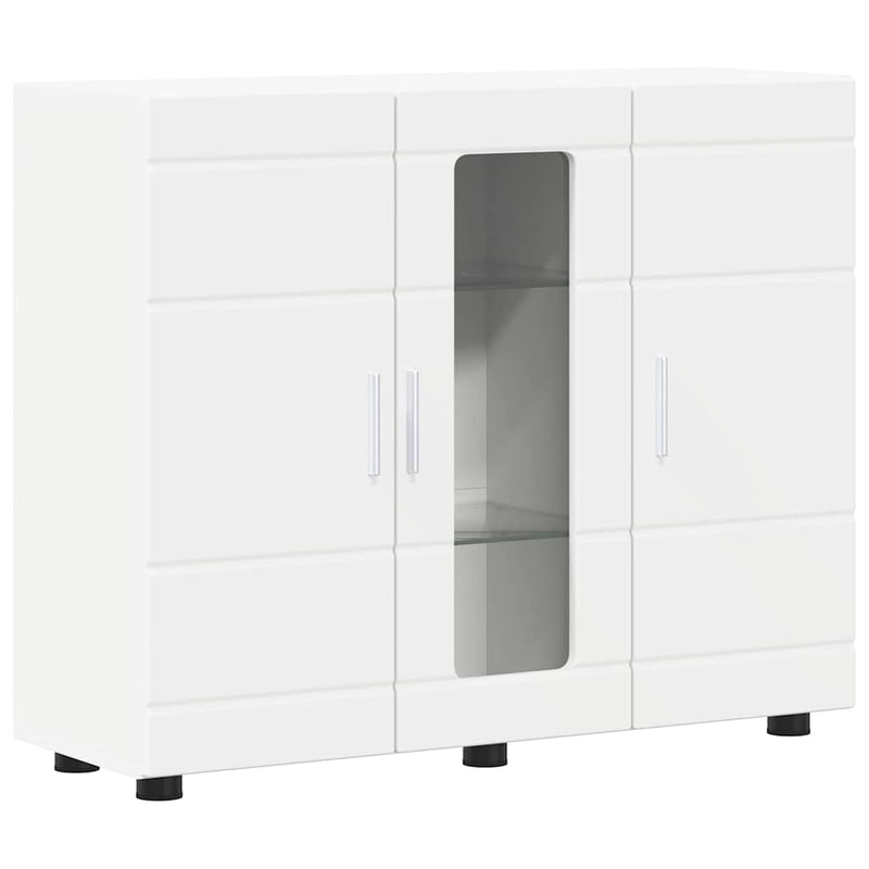 vidaXL Széf polcokkal tárolóval Fehér 55.5 x 29 x 100 cm Faanyag