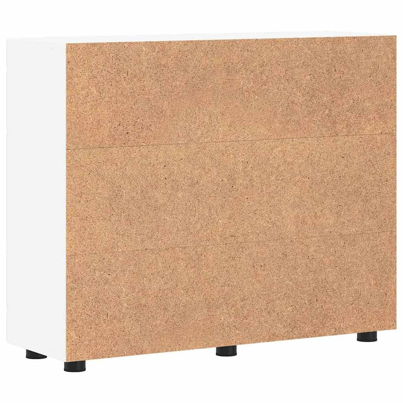 vidaXL Széf polcokkal tárolóval Fehér 55.5 x 29 x 100 cm Faanyag