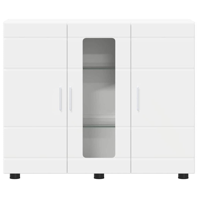 vidaXL Széf polcokkal tárolóval Fehér 55.5 x 29 x 100 cm Faanyag