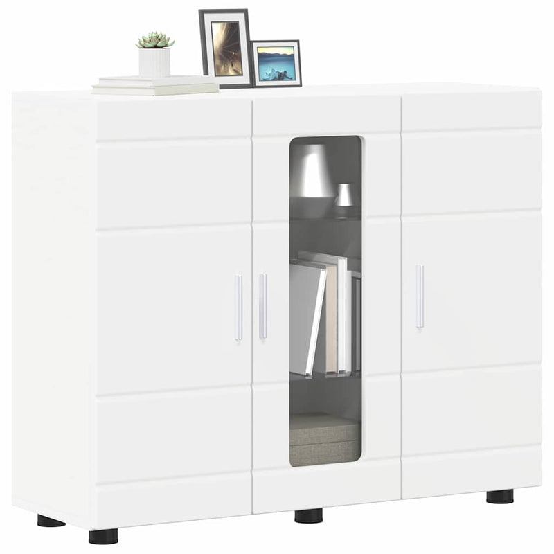 vidaXL Széf polcokkal tárolóval Fehér 55.5 x 29 x 100 cm Faanyag