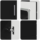 vidaXL Fából Készült Szekrény Fekete 88,5 x 30,5 x 73 cm Faanyag