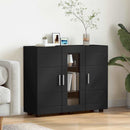 vidaXL Fából Készült Szekrény Fekete 88,5 x 30,5 x 73 cm Faanyag