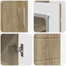 vidaXL Fából Készült Szekrény Sonoma tölgy 88,5 x 30,5 x 73 cm Faanyag