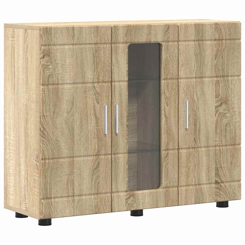 vidaXL Széf polcokkal ajtóval sonoma tölgy 55.5 x 29 x 100 cm Faanyag
