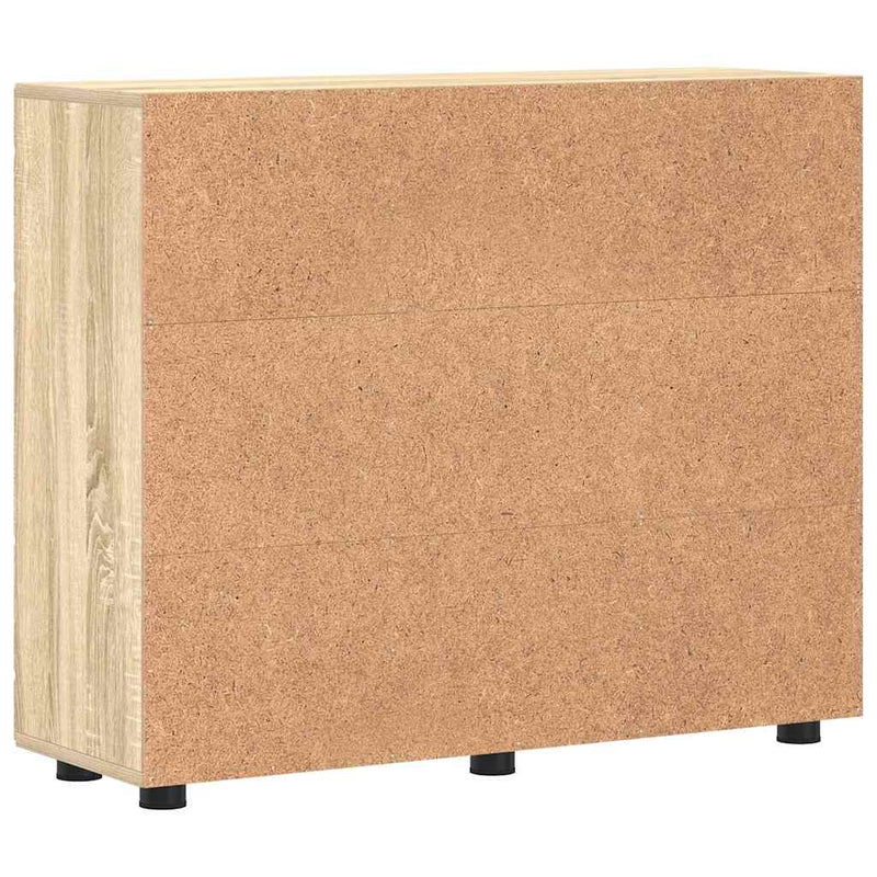 vidaXL Széf polcokkal ajtóval sonoma tölgy 55.5 x 29 x 100 cm Faanyag