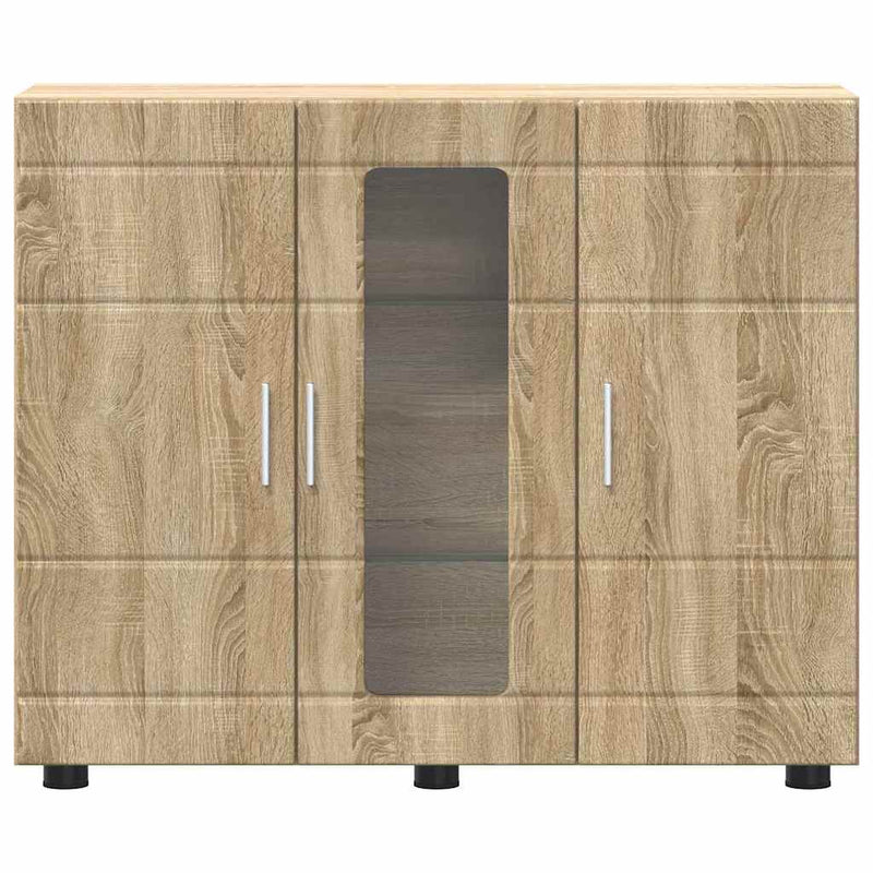 vidaXL Széf polcokkal ajtóval sonoma tölgy 55.5 x 29 x 100 cm Faanyag