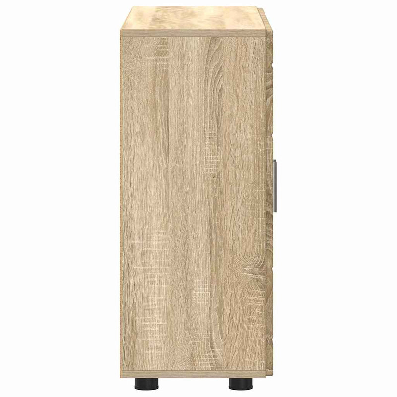 vidaXL Széf polcokkal ajtóval sonoma tölgy 55.5 x 29 x 100 cm Faanyag