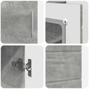 vidaXL Fából Készült Szekrény Beton Szürke 88,5 x 30,5 x 73 cm Faanyag