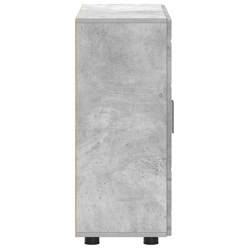 vidaXL Széf polcokkal ajtóval Beton szürke 55.5 x 29 x 100 cm Faanyag