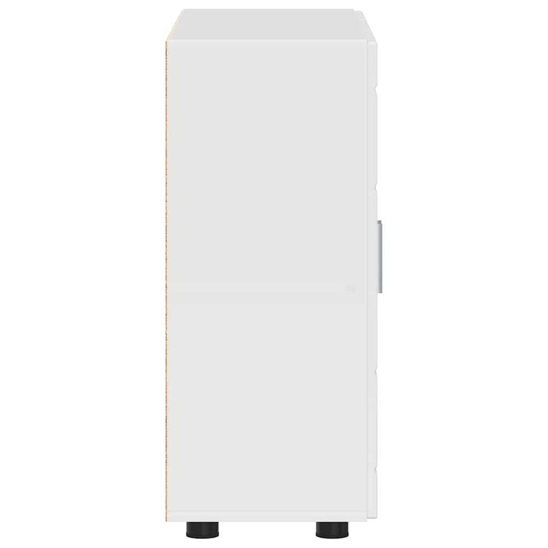 vidaXL Széf polcokkal Magasfényű fehér 55.5 x 29 x 100 cm Faanyag