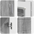 vidaXL Fából Készült Szekrény Szürke Sonoma 88,5 x 30,5 x 73 cm