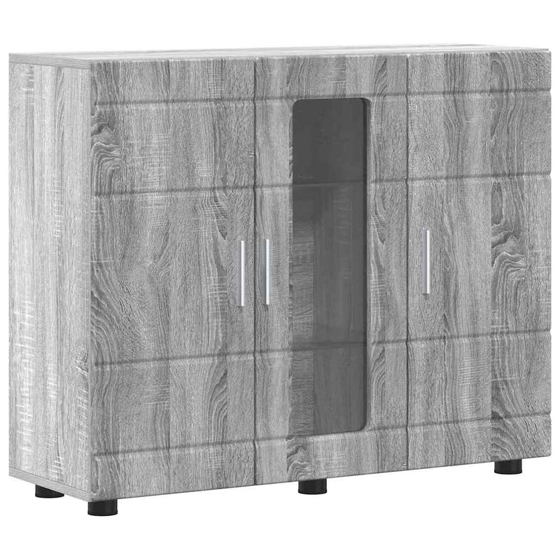 vidaXL Széf polcokkal ajtóval Szürke sonoma 55.5 x 29 x 100 cm Faanyag