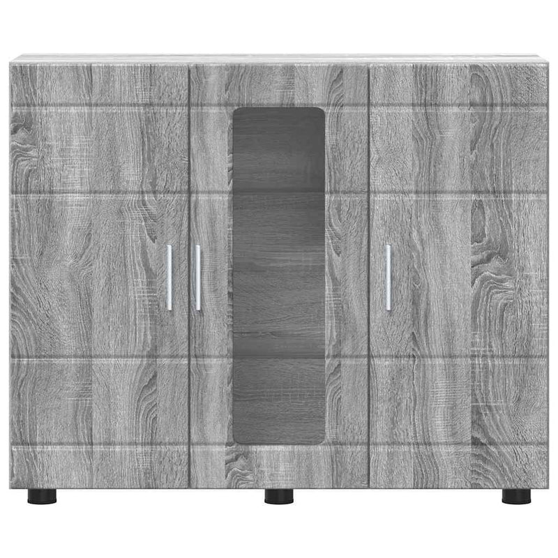 vidaXL Széf polcokkal ajtóval Szürke sonoma 55.5 x 29 x 100 cm Faanyag