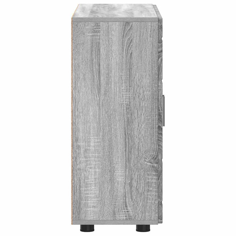 vidaXL Széf polcokkal ajtóval Szürke sonoma 55.5 x 29 x 100 cm Faanyag