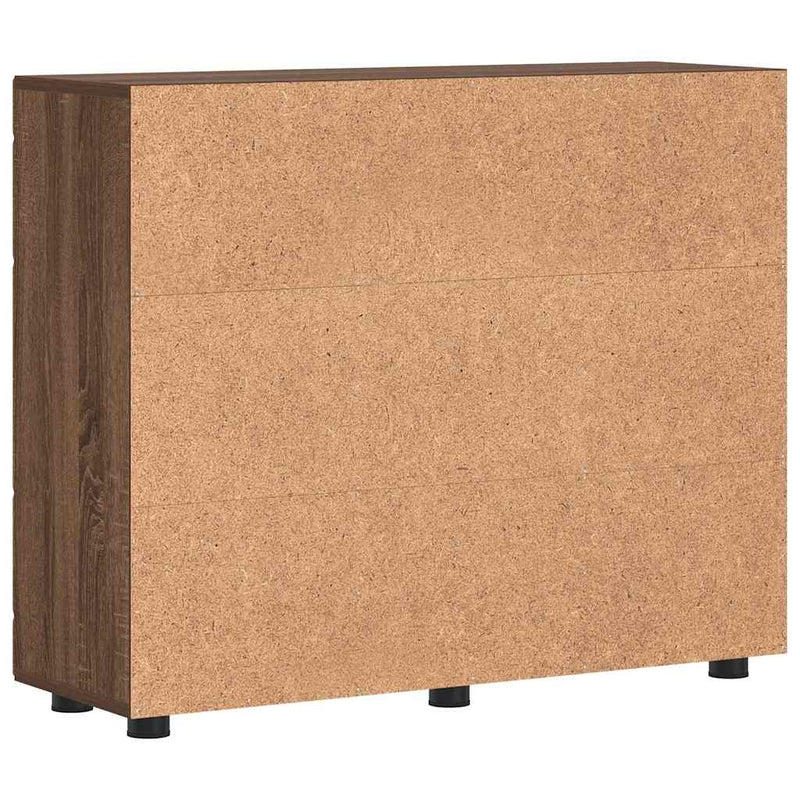 vidaXL Széf polcokkal tárolóval barna tölgy 55.5 x 29 x 100 cm Faanyag