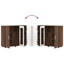 vidaXL Fából Készült Szekrény Barna Tölgy 88,5 x 30,5 x 73 cm Faanyag