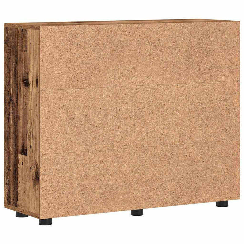 vidaXL Széf polcokkal tárolóval Régi fa 55.5 x 29 x 100 cm Faanyag
