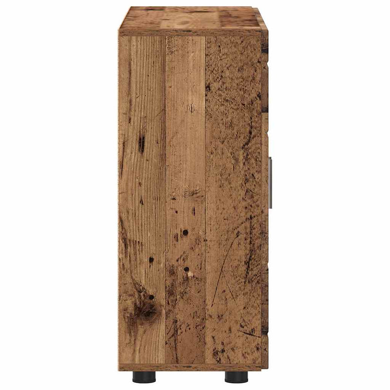 vidaXL Széf polcokkal tárolóval Régi fa 55.5 x 29 x 100 cm Faanyag