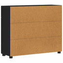 vidaXL Széf polcokkal FLORIN Fekete 88,5 x 30,5 x 73 cm Faanyag