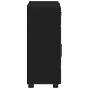 vidaXL Széf polcokkal tárolóval Fekete 88,5 x 30,5 x 73 cm Faanyag