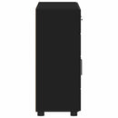 vidaXL Széf polcokkal FLORIN Fekete 88,5 x 30,5 x 73 cm Faanyag