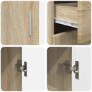 vidaXL Széf polcokkal ajtóval Sonoma tölgy 88,5 x 30,5 x 73 cm Faanyag