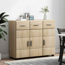 vidaXL Széf polcokkal FLORIN Sonoma tölgy 88,5 x 30,5 x 73 cm Faanyag