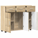 vidaXL Széf polcokkal FLORIN Sonoma tölgy 88,5 x 30,5 x 73 cm Faanyag