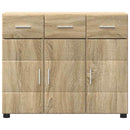 vidaXL Széf polcokkal ajtóval Sonoma tölgy 88,5 x 30,5 x 73 cm Faanyag