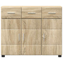 vidaXL Széf polcokkal FLORIN Sonoma tölgy 88,5 x 30,5 x 73 cm Faanyag