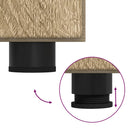 vidaXL Széf polcokkal ajtóval Sonoma tölgy 88,5 x 30,5 x 73 cm Faanyag