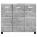vidaXL Széf FLORIN 88,5 x 30,5 x 73 cm Beton Szürke Faanyag
